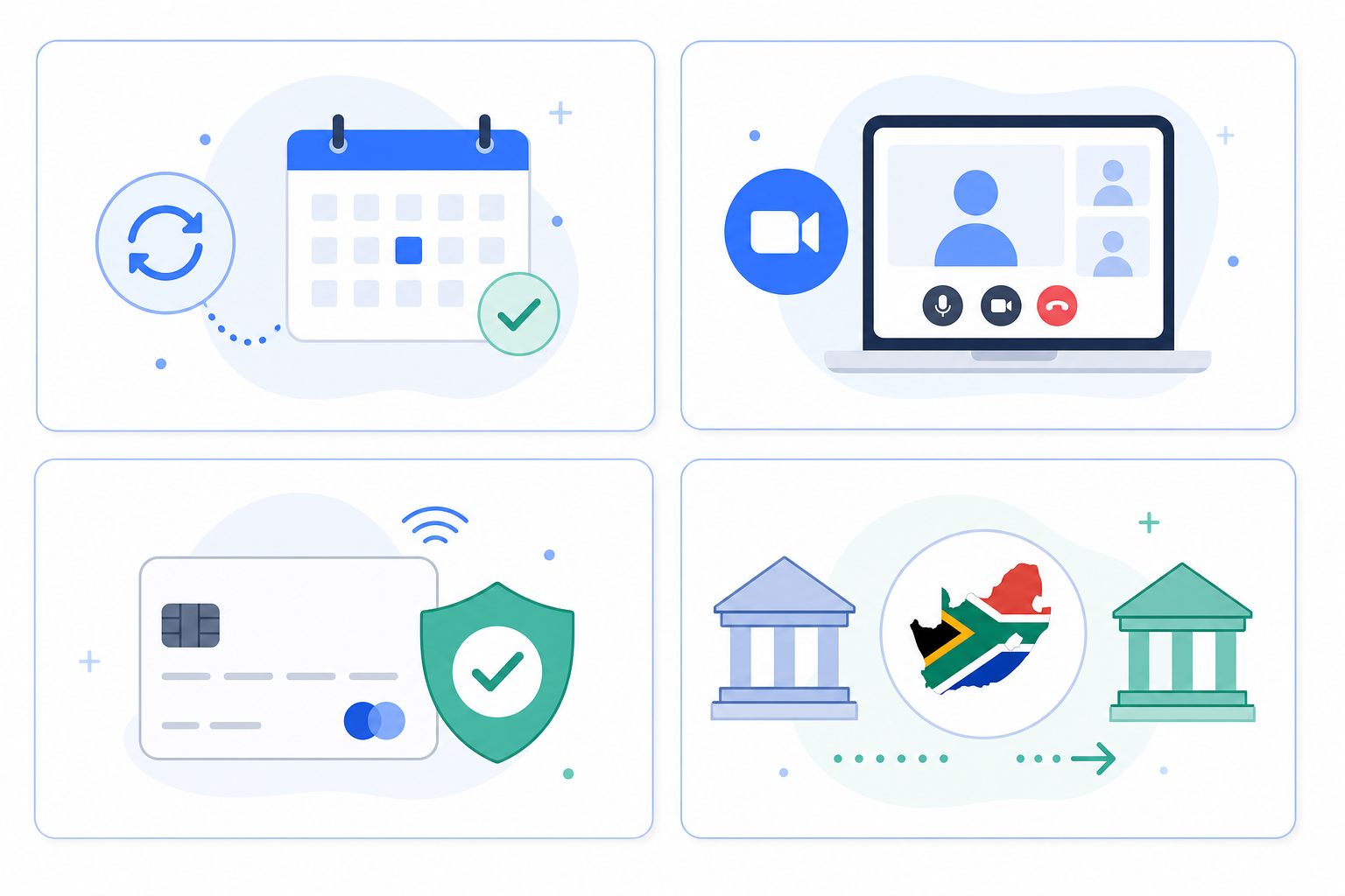 Calendar, video, and payment integrations for Calendar Booking Service